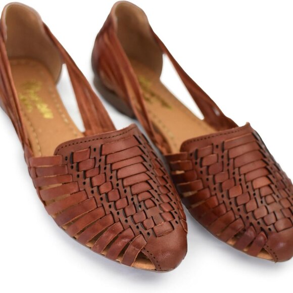 Women's Leather Sandals Huarache Handmade Mexican Stylish Comfortable Casual - Picture 1 of 6